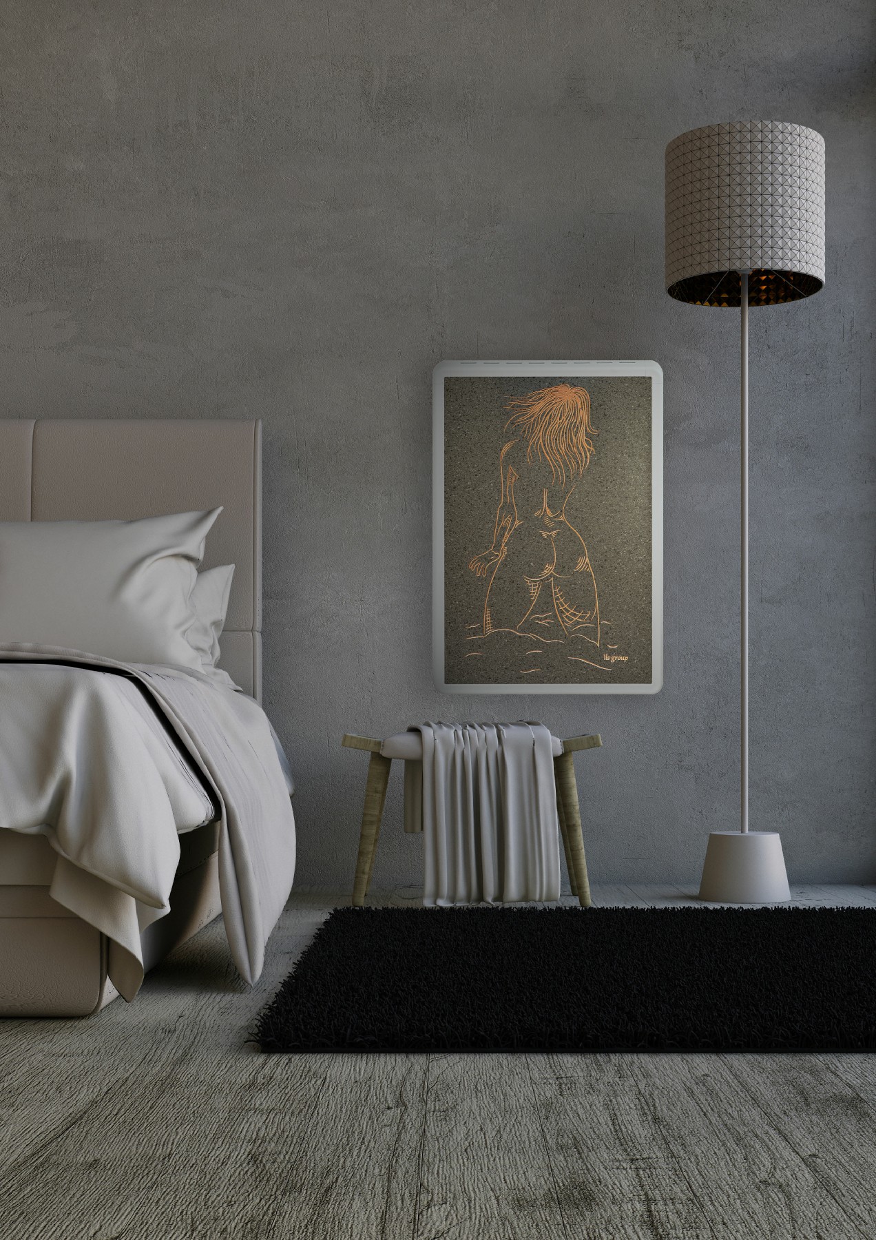 MAX Lava stone electric radiator, model range donna