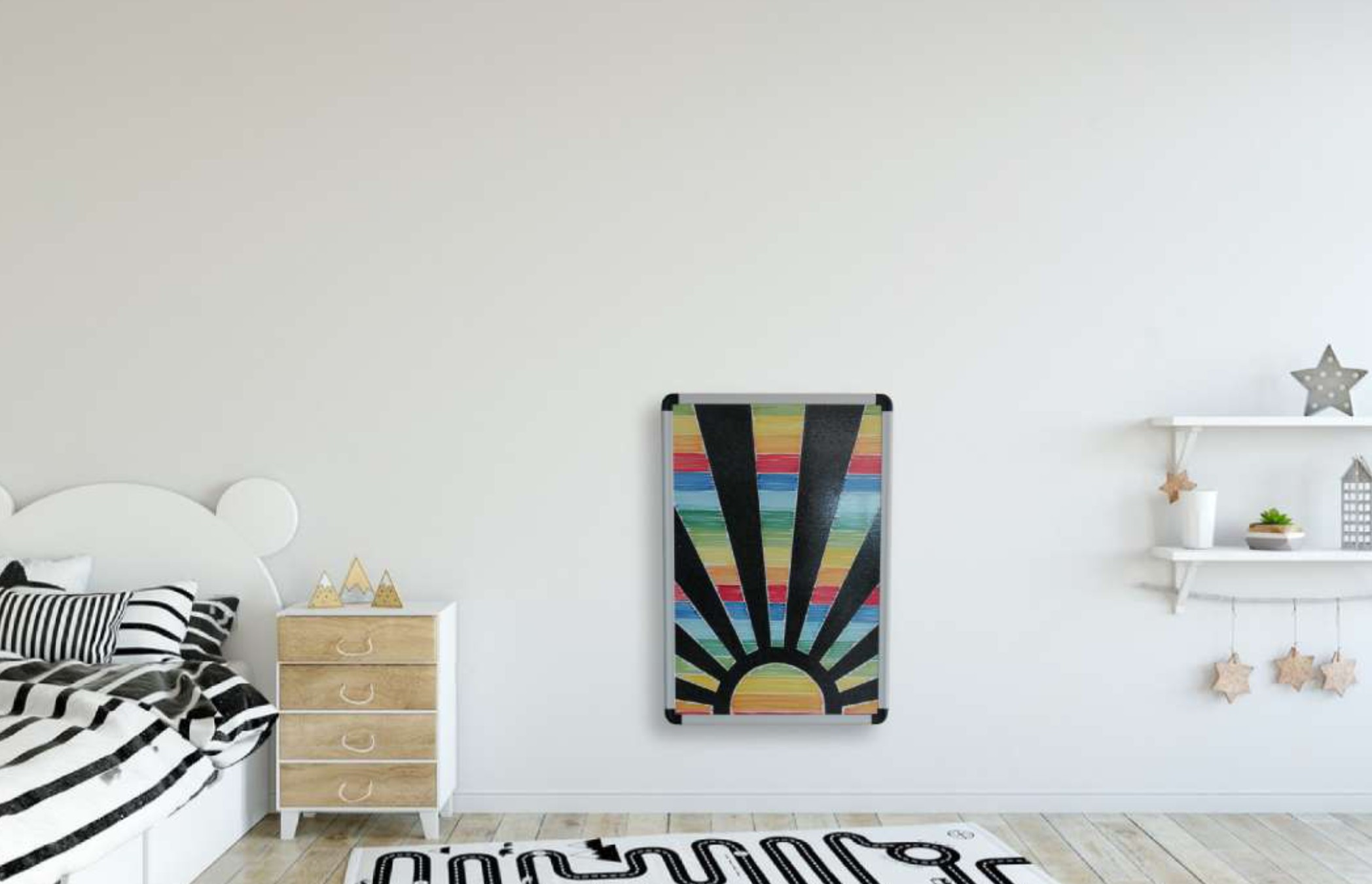 MAX Electric Radiators in Lava, natural radiant heating from stone